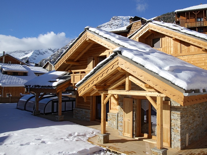 Chalet Le Prestige Lodge met privé-zwembad - 14 personen