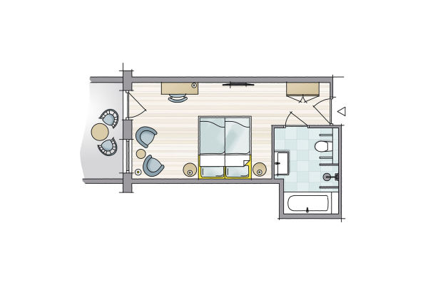 Hotelkamer BDT miva (1-2p)