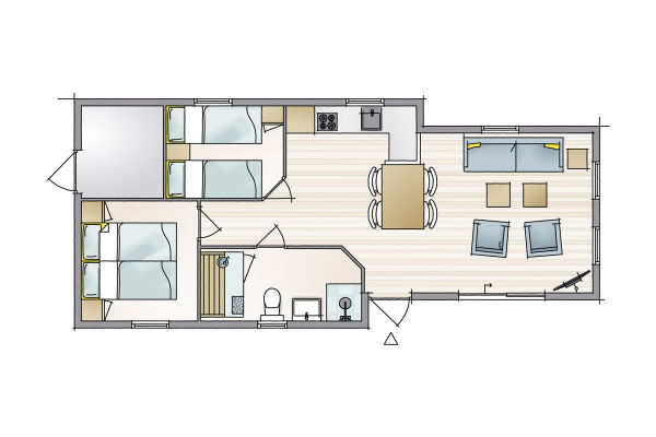 Chalet Type Texel (1-4p)